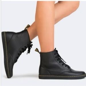 Dr. Martens Black Leather Sneakers